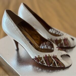 Vintage Bally Peep-Toe Heels